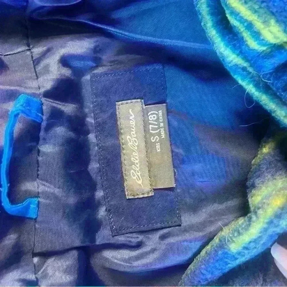 Eddie Bauer Youth Boys Lone Peak 3-in-1 Jacket Blue S 7/8 - Picture 6 of 6